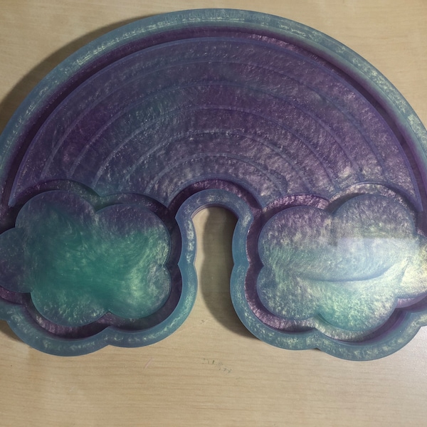 Rainbow Tray Puzzle Mold for Resin