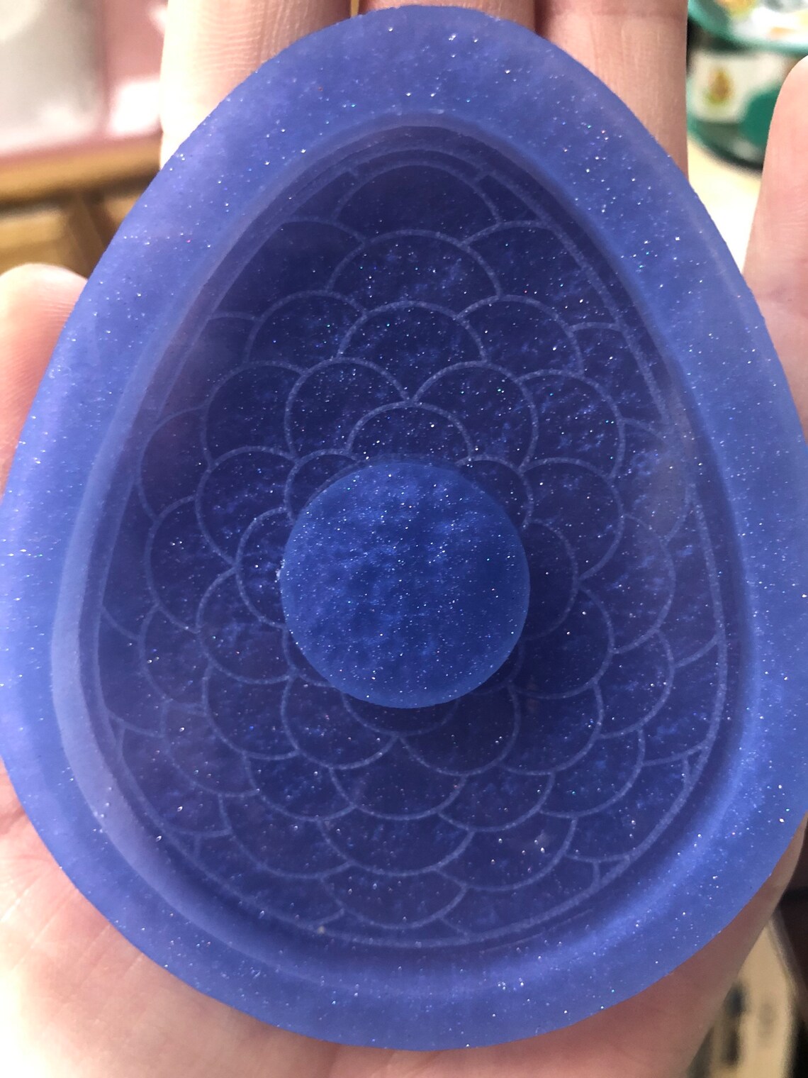 Dragon Egg Sphere Stand Mold Silicone Mold for Crystal Spheres Sphere