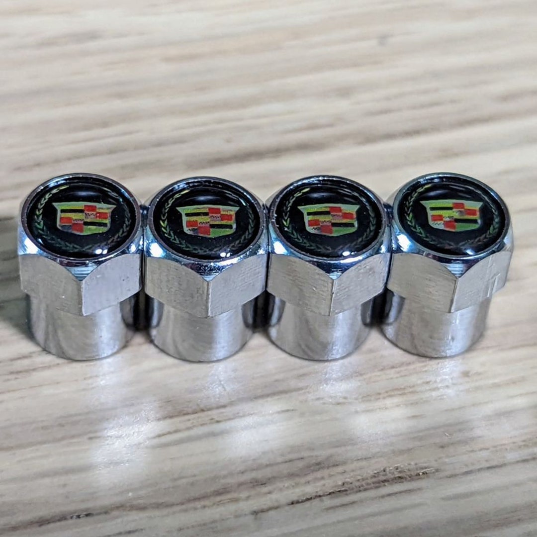 4x Tire Dust Caps Wheel Air Valve Stem Screw Covers Cadillac Etsy 4x-tire-dust-caps-wheel-air-valve-stem-screw-covers-cadillac-etsy