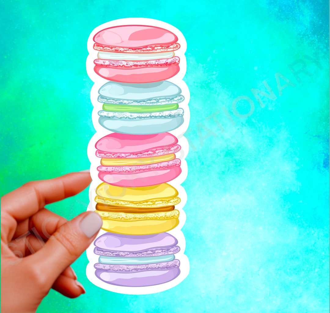Macaron Stickers, Laptop Sticker, Tumbler Sticker, Water Bottle Sticker ...