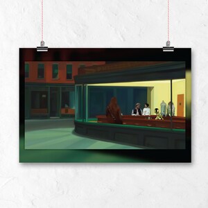Star Wars Nighthawks Art Print: Edward Hopper Inspired