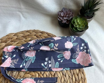 Floral Scrub Cap Surgical Cap Medical Dental, Scrub Caps Long Hair, Scrub Cap Tie Back