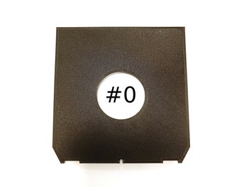 Carte objectif, Objectif tableau, Lens Board COPAL #0 | Linhof Technika 4x5 Camera