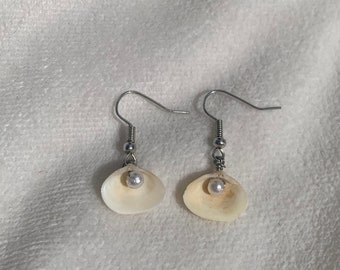 Pearl Oyster Earrings