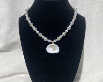 Pearl Oyster Necklace
