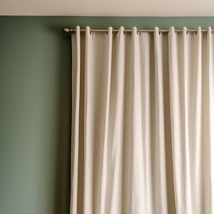 Linen blackout curtains grommet black out linen eyelet curtains grommet linen curtains for living room curtains eyelet farmhouse image 1