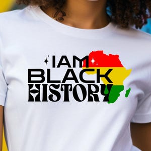 I Am Black History PNG | African American | Black History Month PNG | Black Culture | Black Excellence
