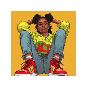 Black Girl Clipart, Fashionable Girl Graphics, Afro Girl Clipart, Girl clipart, Beautiful girl clipart, Black girl graphics