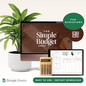 Budget Planner Google Sheet Monthly Budget Spreadsheet Paycheck Budget Template Simple Weekly Financial Planner Beginners Biweekly Budgeting