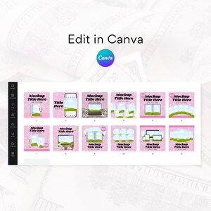 12 Editable Digital Product Mockup Templates | Canva Branding Kit ...