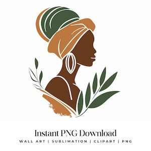 Black Girl Clipart, Fashionable Girl Graphics, Afro Girl Clipart, Girl clipart, Beautiful girl clipart, Black girl graphics