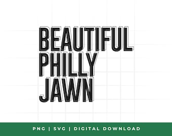 Beautiful Philly Jawn T-Shirt | Philadelphia Slang Shirt | Philly Girl Gift | Streetwear Aesthetic | Black Culture Apparel