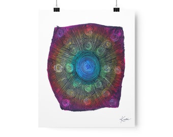 Rainbow Light | Energy Blueprint Print