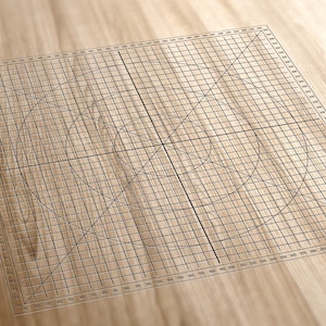 Grille laser numérique - 380x380mm - SVG, PDF & LBRN2 - Compatible machines laser - Facile à utiliser