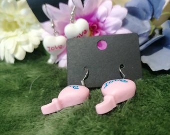 Love heart earings