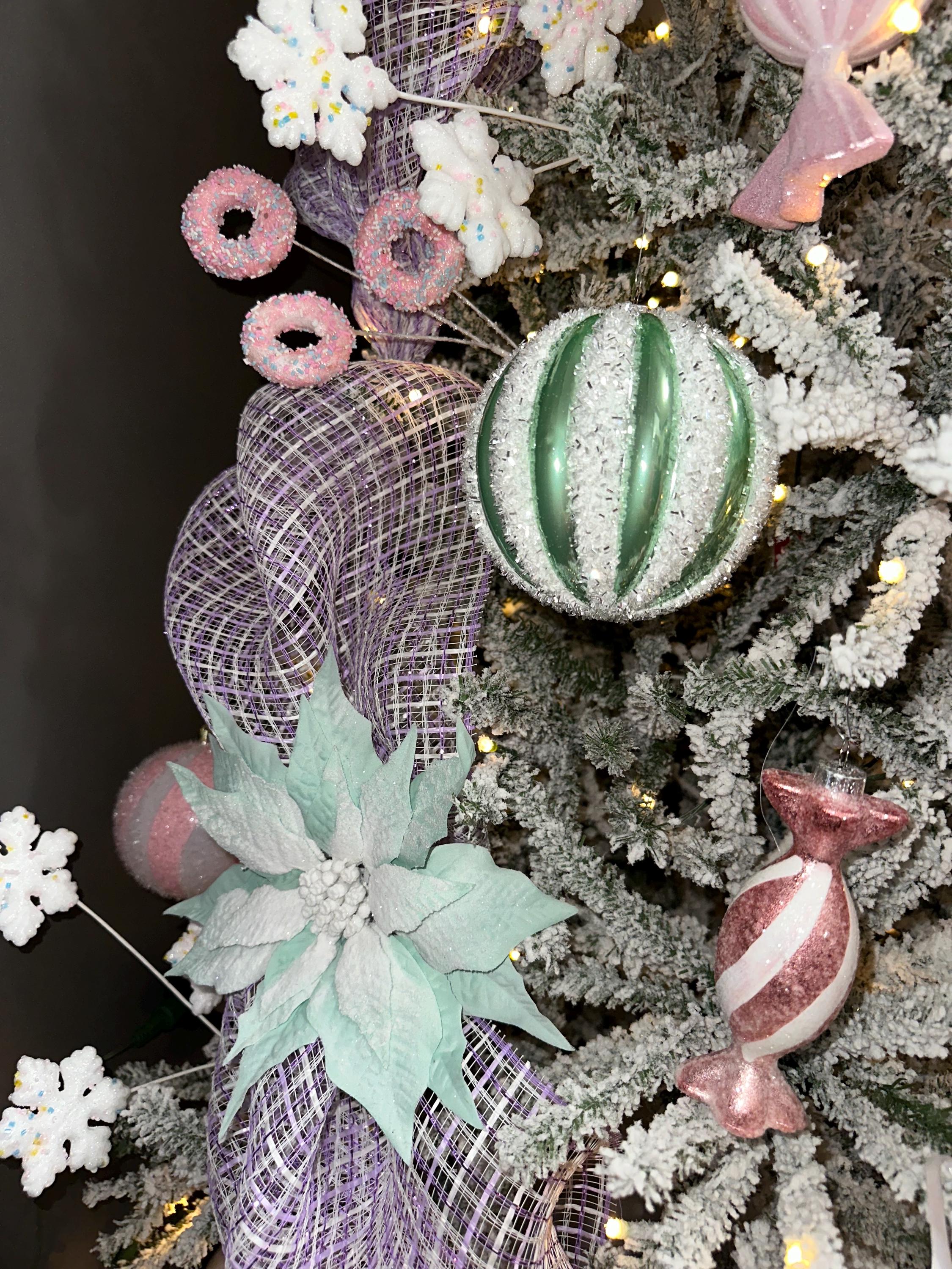 Candyland Christmas Tree Kit – Mrs Claus Bakery Pastel Holiday Decor ...