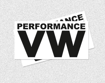 VW PERFORMANCE sticker for Golf 7 GTI and other Vlkswgn models