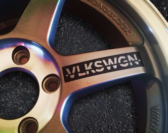 VW Decal with VLKSWGN Text Sticker