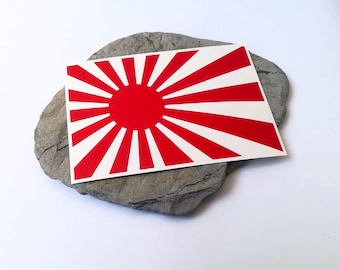 Rising Sun JDM Decal with Japan Flag Sunrise Sticker