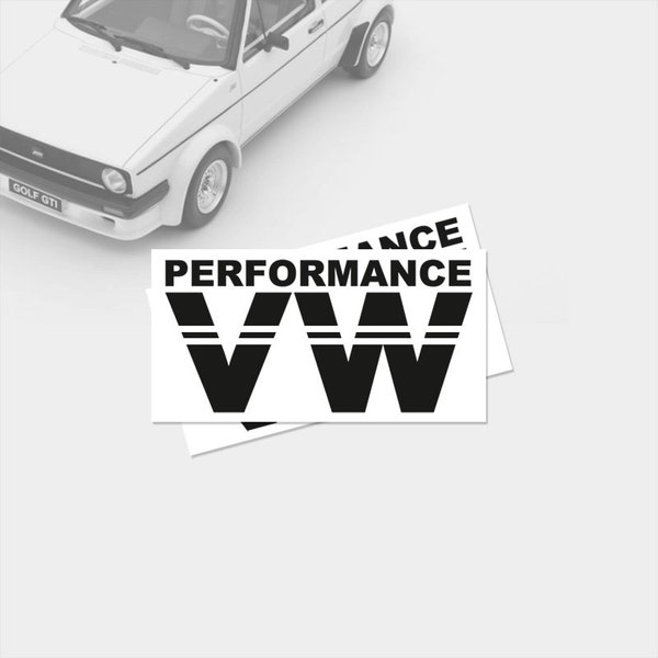 Sticker Volkswagen VW PERFORMANCES Décalcomanie en vinyle pour voiture