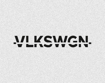 VLKSWGN Sticker Volks wagen Vinyl Decal Car Decor