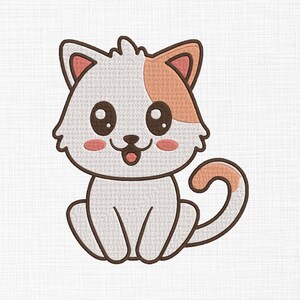 Cute Baby Cat Embroidery Design Little Cat Embroidery Design Animals Embroidery Design Machine Embroidery Pattern 5 Sizes Instant Download