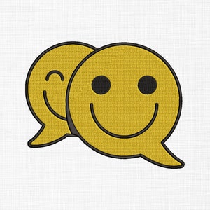 Smiley Emoji Embroidery Design Smiley Embroidery Design Smiley Icon Embroidery Design Machine Embroidery Pattern 6 Sizes Digital Download