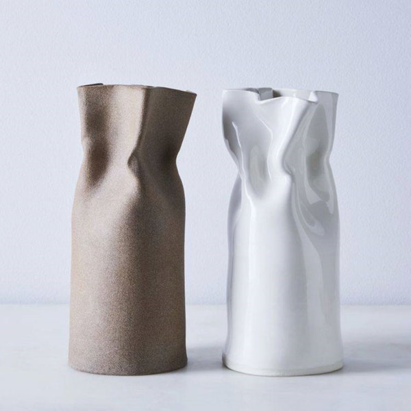 Handmade Aesthetic Vase, Modern Handmade Ceramic Vase, Aesthetic Room Decor, Ceramic Flower Vase, Luxurious Vase