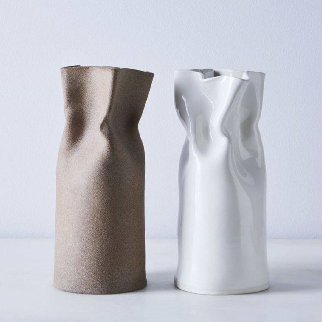 Handmade Aesthetic Vase, Modern Handmade Ceramic Vase, Aesthetic Room