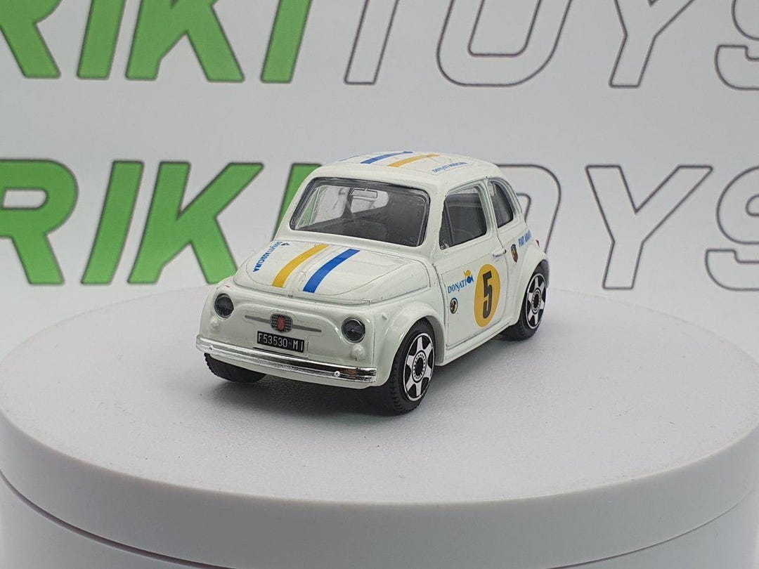 Fiat 500 F Abarth Burago 1/43 White 1965 - Etsy