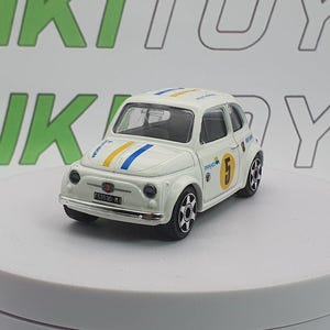 Fiat 500 F Abarth Burago 1/43 White 1965 - Etsy
