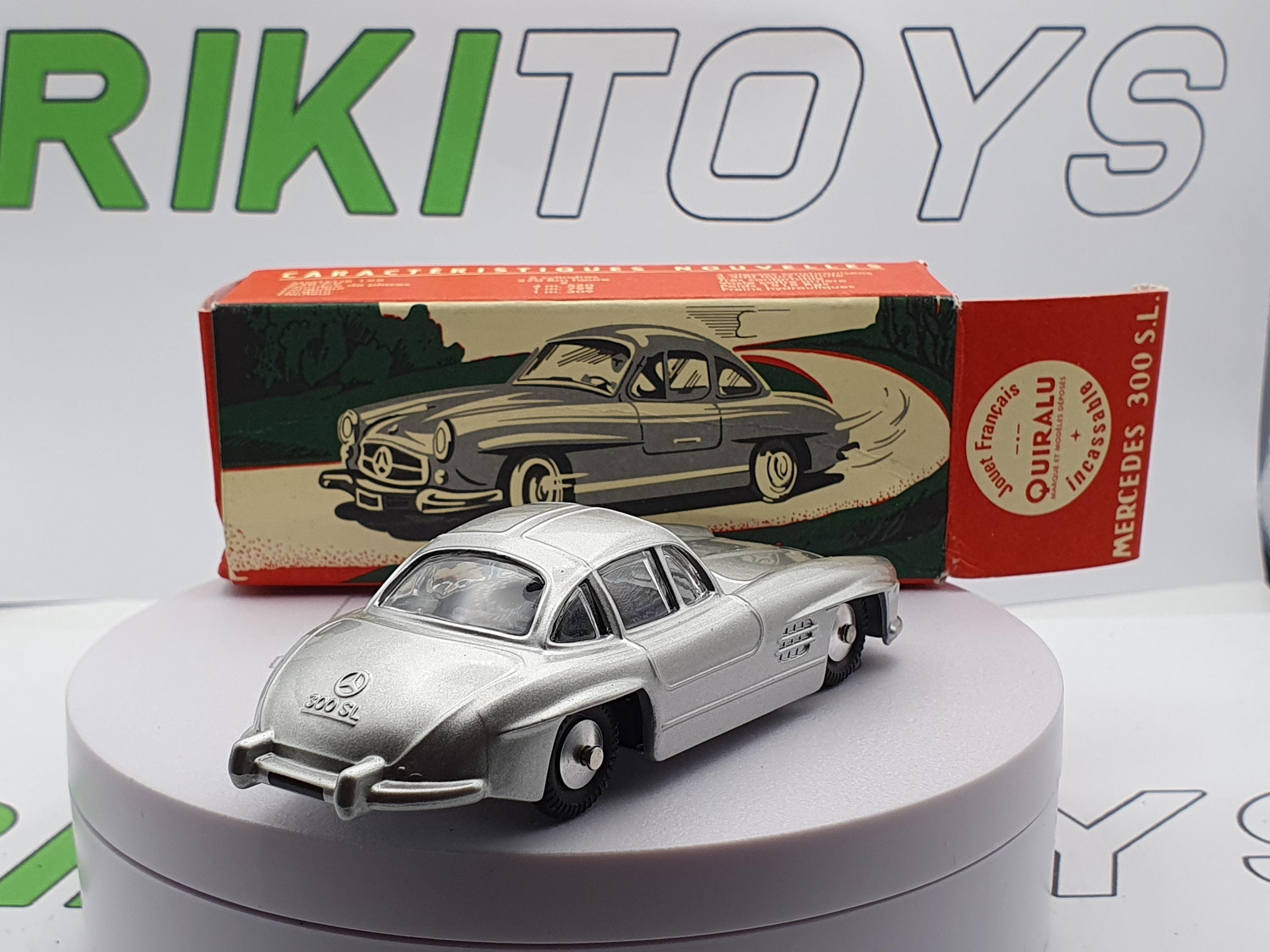 Miniature Quiralu 1/43 – Mercedes 300 SL, Gris à Toit Bleu, état Superbe