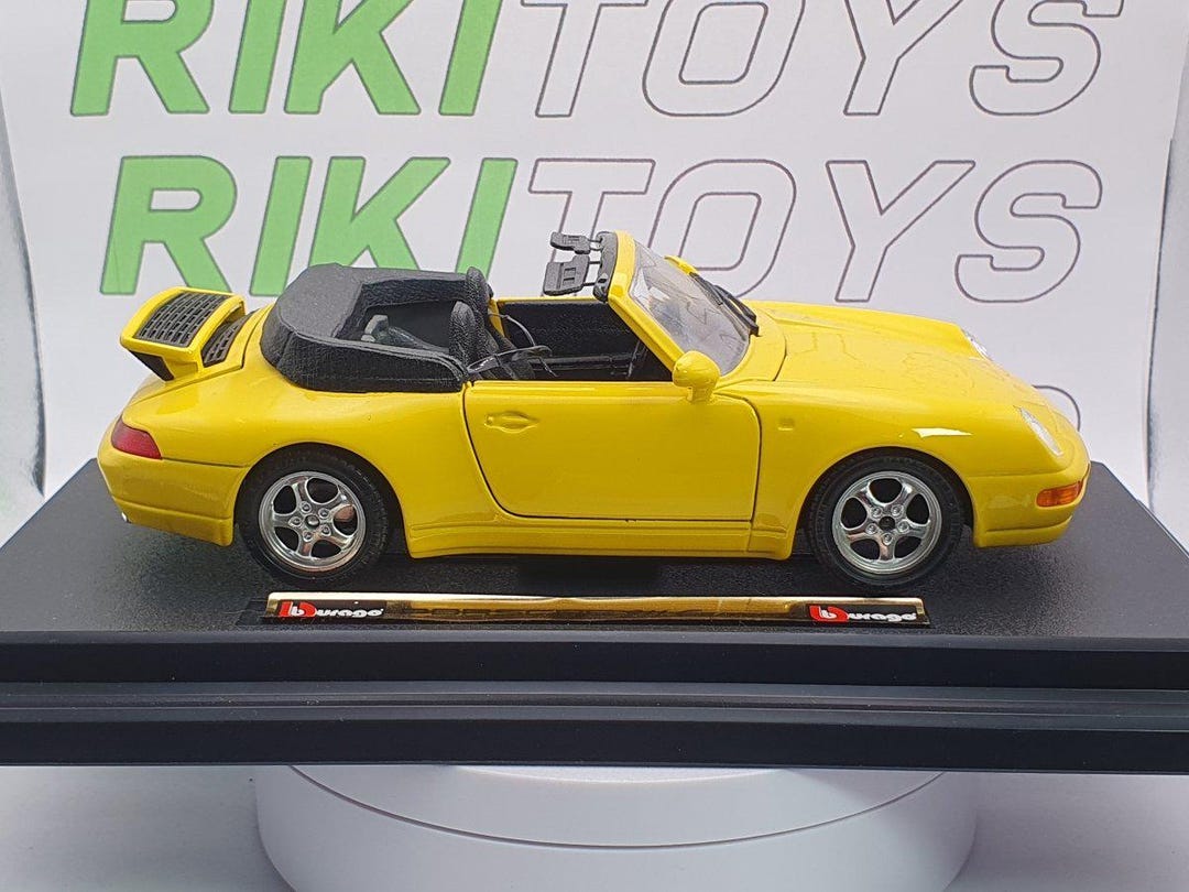 Porsche 911 Carrera 993 Burago 1/24 Yellow 1993 - Etsy