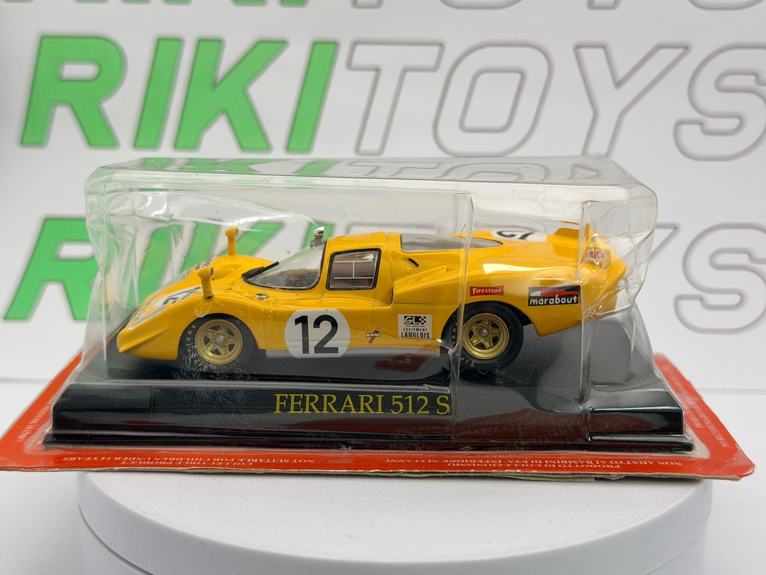 Ferrari 512 S Newsstand 1/43 Yellow 1970 - Etsy
