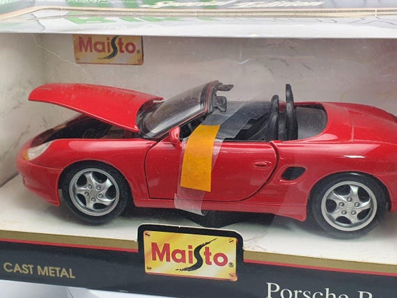 Porsche Boxster Maisto 1/24 Red 1996 - Etsy
