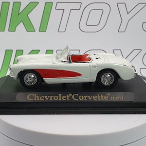 Chevrolet Corvette Kiosk 1/43 Wit 1957