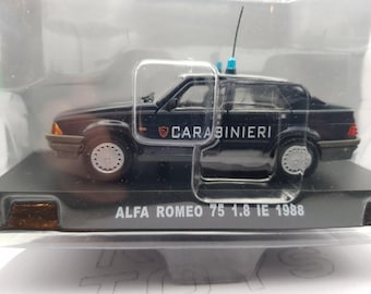 Alfa Romeo 75 1.8 Carabinieri 1988 Newsstand 1/43 With Box