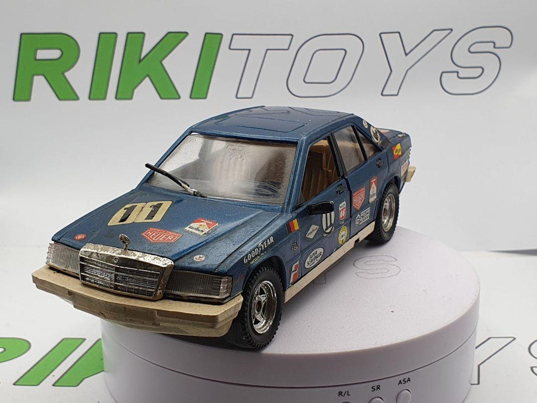 Polistil S86 Mercedes 450 SL Cabriolet - Bleu, échelle 1/24, Miniature Vintage