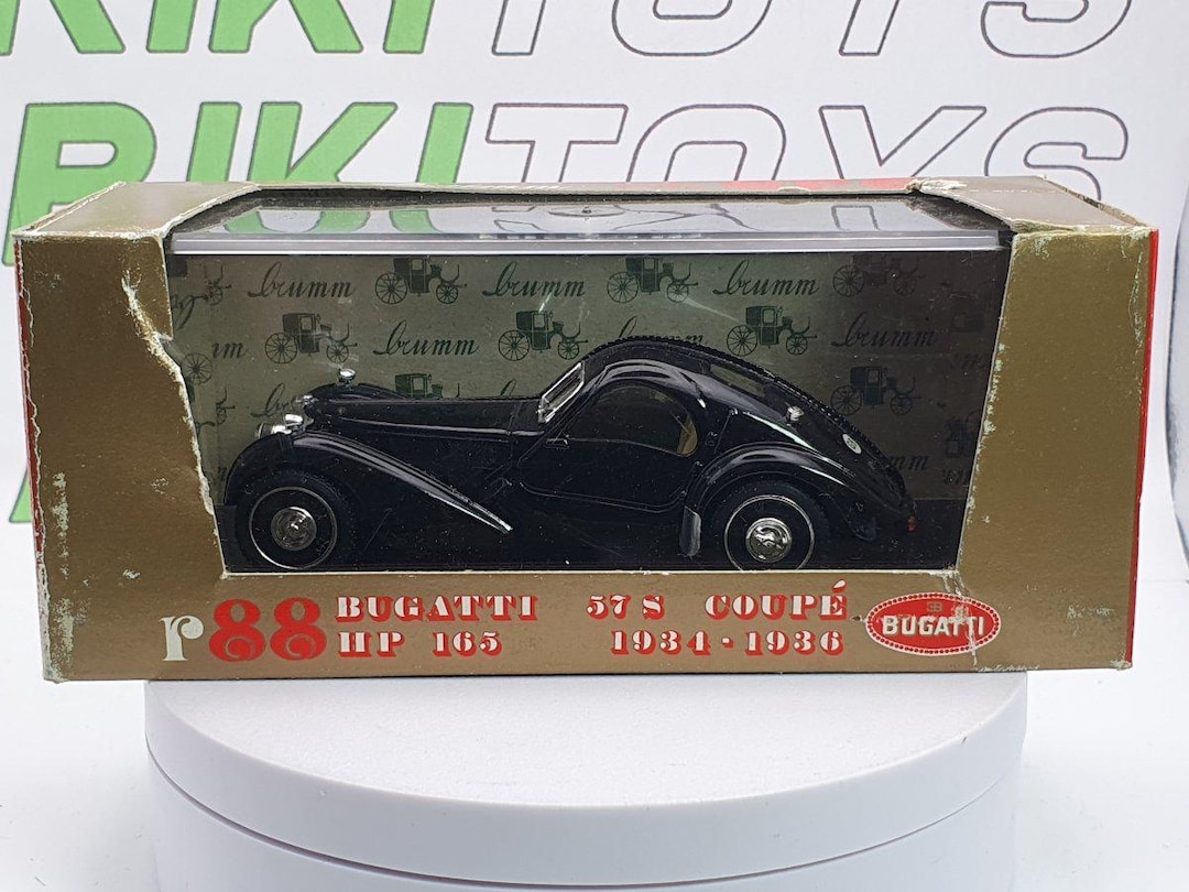 Bugatti 57 S Coupè Brumm 1/43 Black 1934 - Etsy