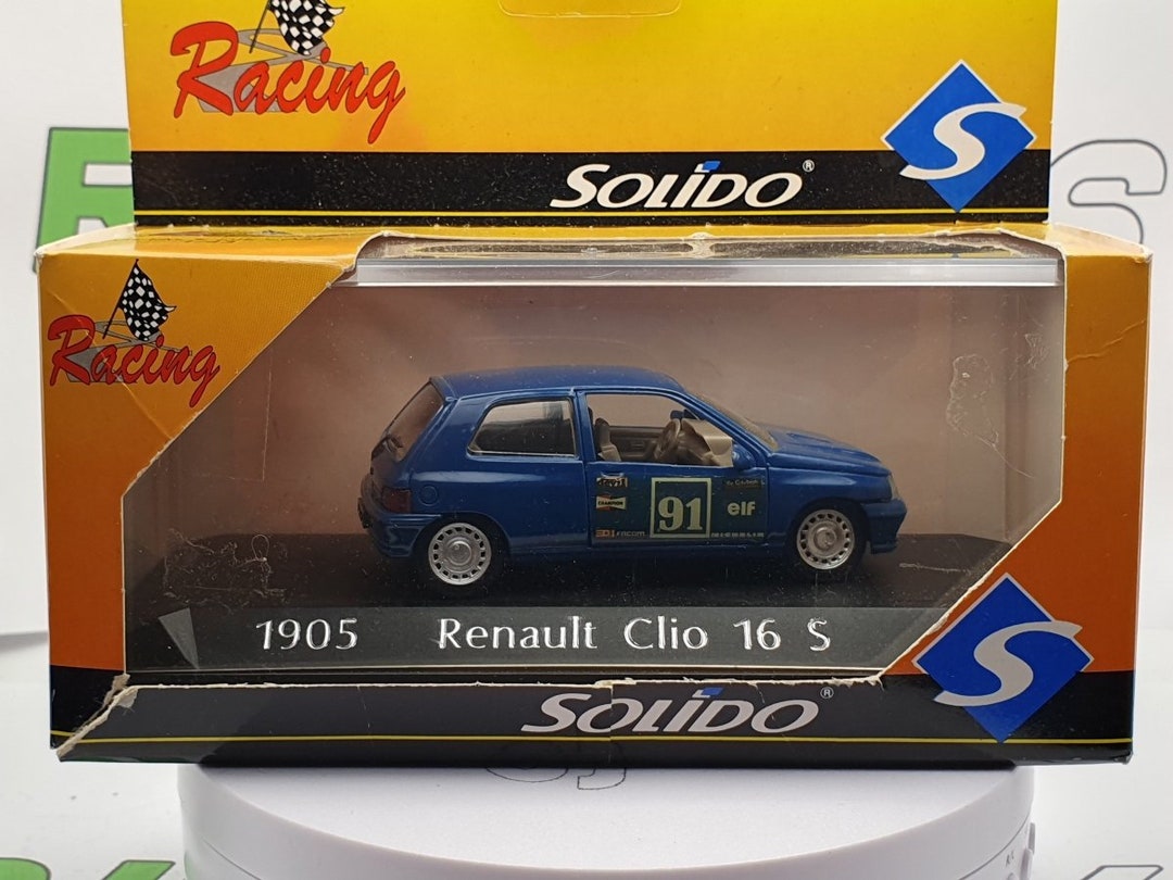 Solido Renault Clio 16S bleu 1/43 | Gregory Michel