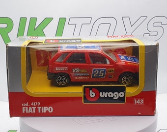 Voitures De Rallye Miniatures 1:24 Modèle Réduit FIAT TIPO #25 Rallye BURAGO 1/24 - Occasion Très Bon État Burago 1/24 Fiat Tipo