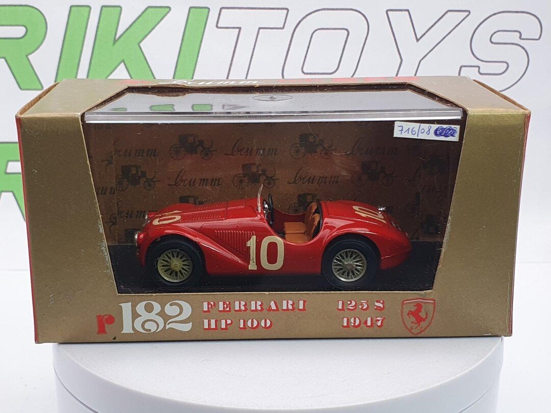 Ferrari 125 S Brumm 1/43 Red 1947 - Etsy