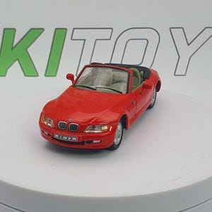 Miniature Burago 1/18 - BMW Z3 M Roadster 1996 Cabriolet Rouge - Occasion Sans Boîte