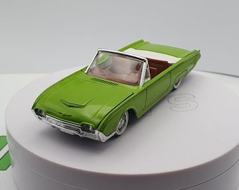 1962 Solido 128 Ford Thunderbird Gray France 1:43 Scale Diecast