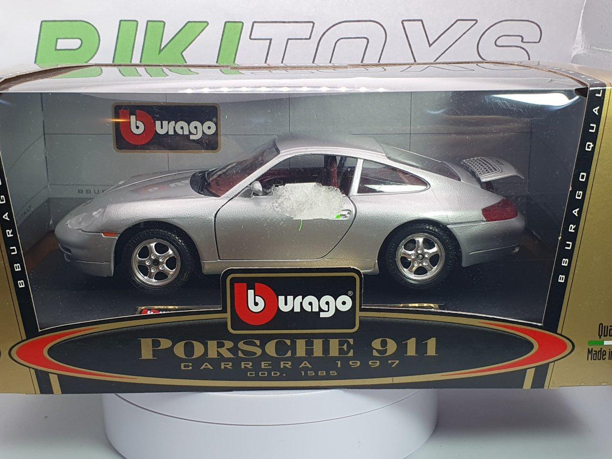 Porsche 911 Carrera 4 1998 - Burago 1/18 - Bordeaux - Dans Sa Boîte - Occasion