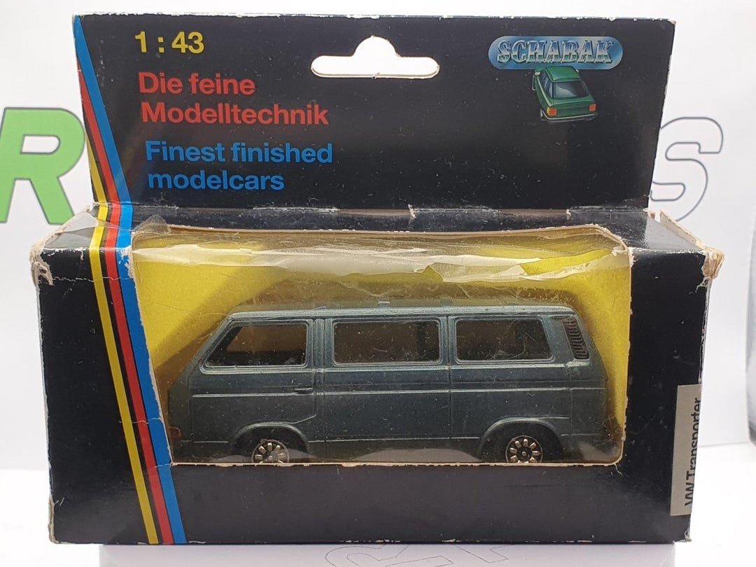 Schabak 1/43 - VW Transporter T3 Rouge - Miniature Collection - Très Bon état