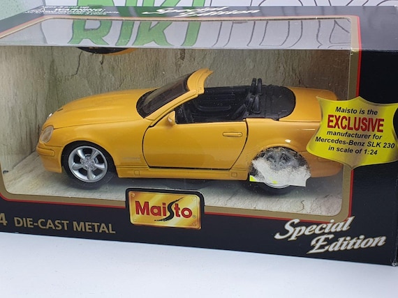 メルセデス・ベンツ SLK 230 マイスト 1/24 イエロー 1997 - Etsy 日本