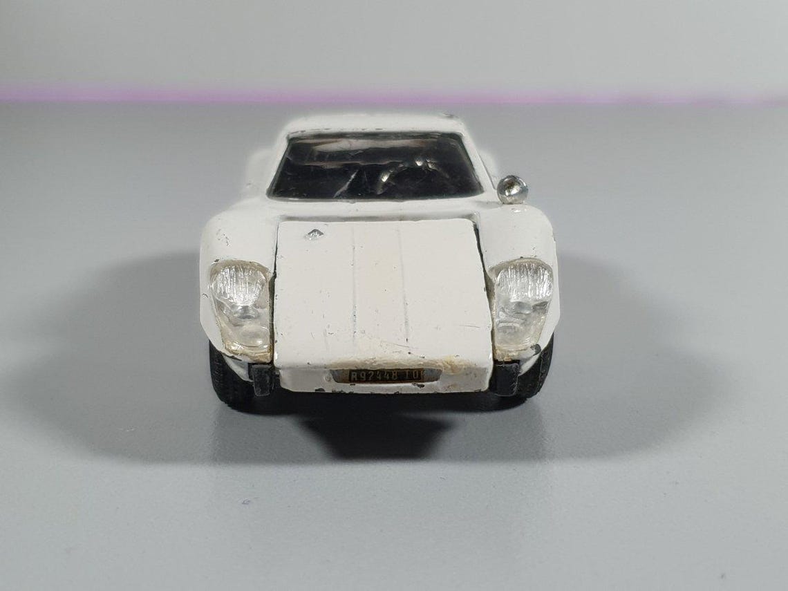 Politoys Porsche 904 Carrera GTS N°535 - 1/43 Rouge Métallisé, Occasion (manque Rétro)