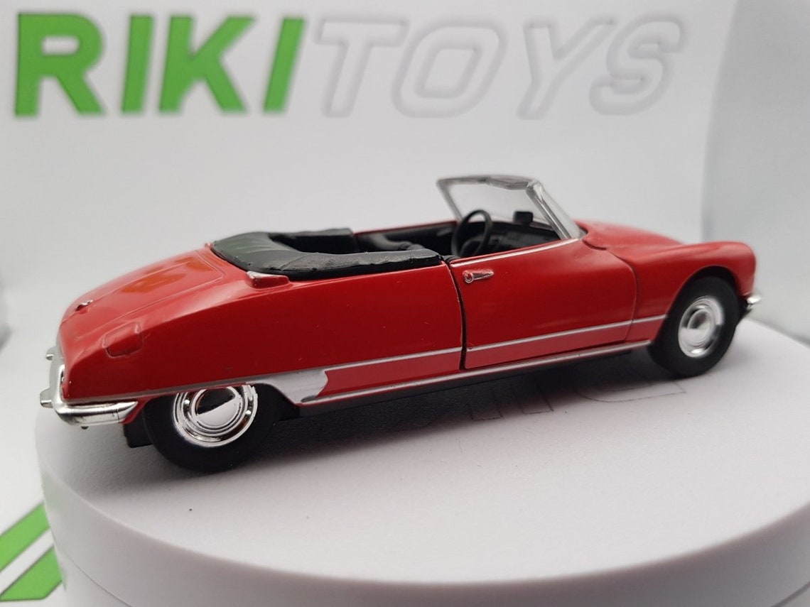 Miniature Voiture Citroën DS 19 Cabriolet Rouge - Échelle 1/36 - Marque Welly