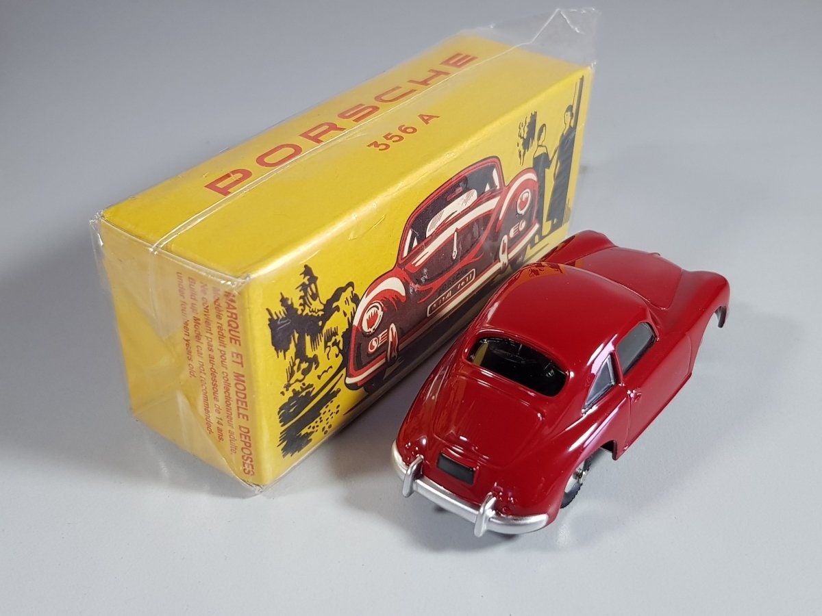 Cadre Photo Voiture Porsche 356 A Coupé Rennversion échelle 1/43 – Bois, 3 Photos